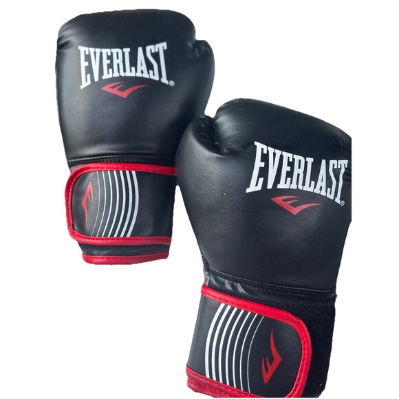 EVERLAST CORE Training Boxing Gloves Boxing Gloves  (BLACK / RED) - 12oz - Picture 1 of 8